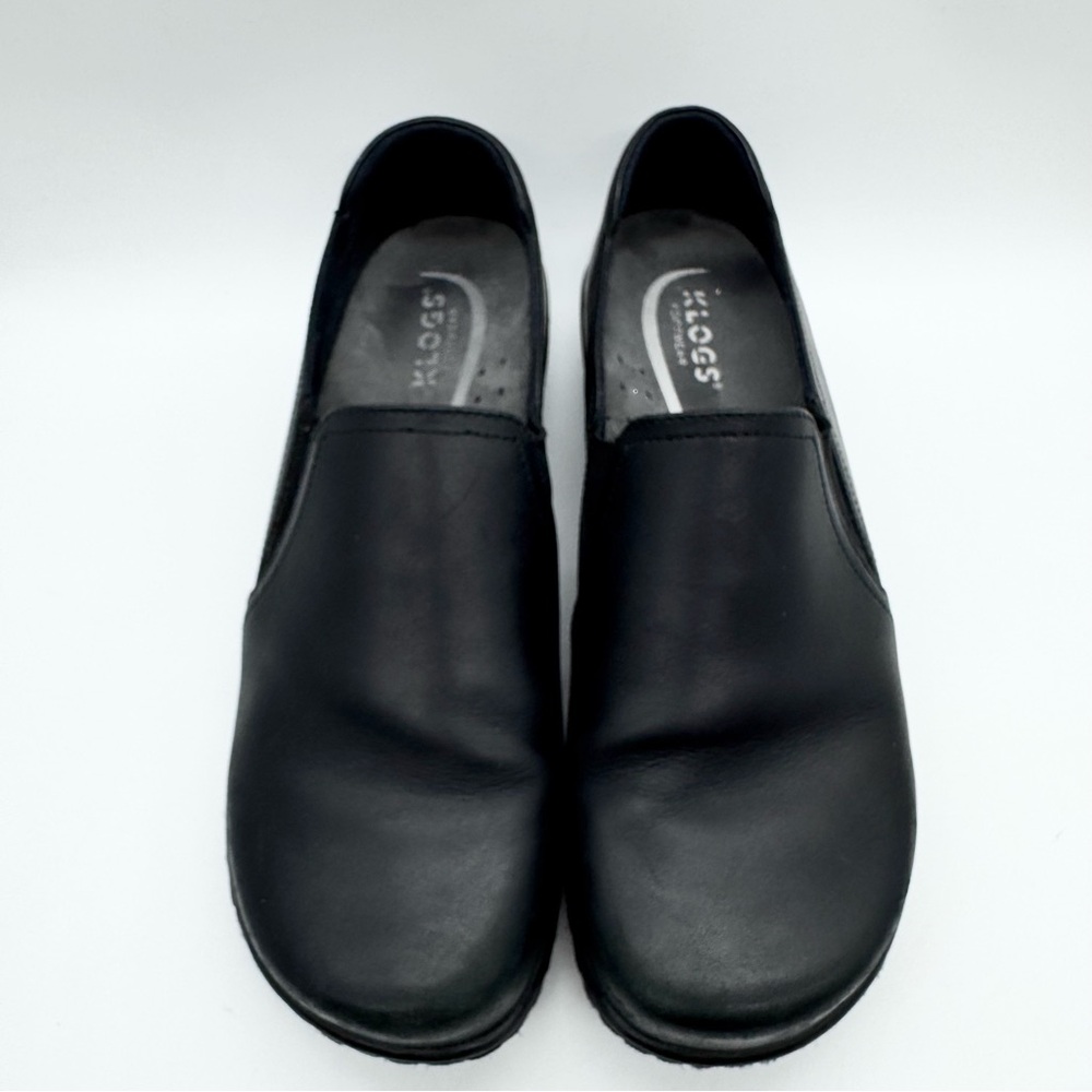 Klogs Footwear Women's Moxy Leather Slip-On Work Clogs Black‎ Size 11 Office - Picture 5 of 13
